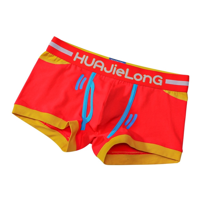 Youth U Convex Pouch Underwear for Men's Fashion Elastic Trunks Boys Sports Lingerie Cotton Mid Waist Panties Leggings Aro 