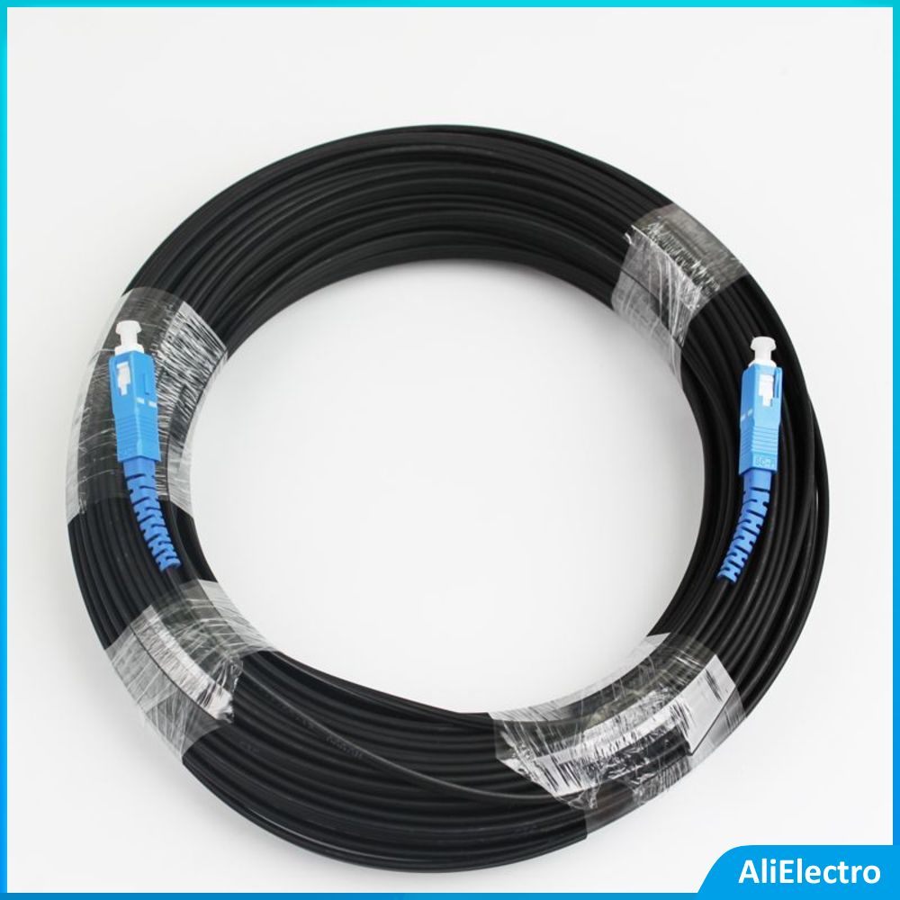 10/30/50M Outdoor Drop Cable SC UPC Simplex FTTH Drop Patch Cable Singlemode Single Fiber Optic Patch Cord