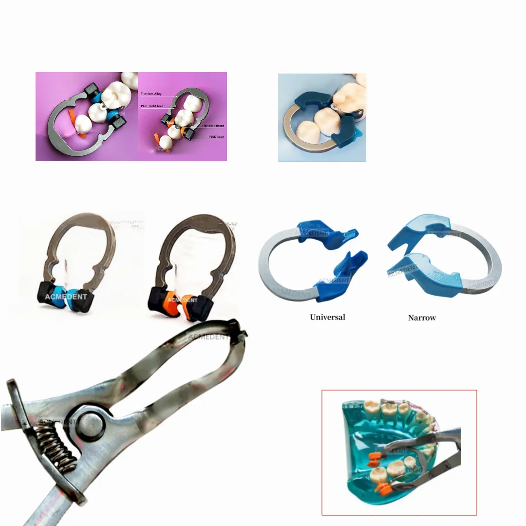 Dental Bands Palodent V3 Style Sectional Contoured Matrices Ring Wedges Clamp Stainless Steel Refill Narrow Blue Ring Titanium
