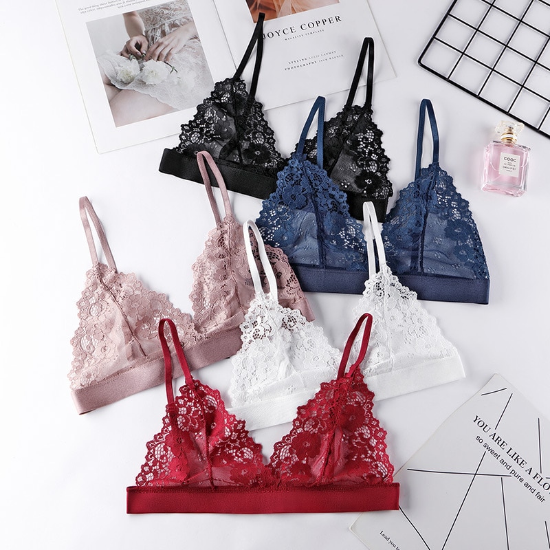 1 Pcs Sexy Bra for Woman Lace Thin Underwear Female Transparent Bras for Women Lace Sexy Lingerie Bralette for Ladies