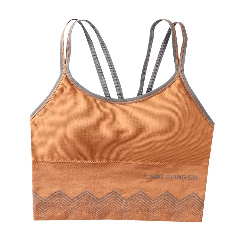 Sexy underwear female leisure sports strapless, seamless sponge beauty back exposed female underwear