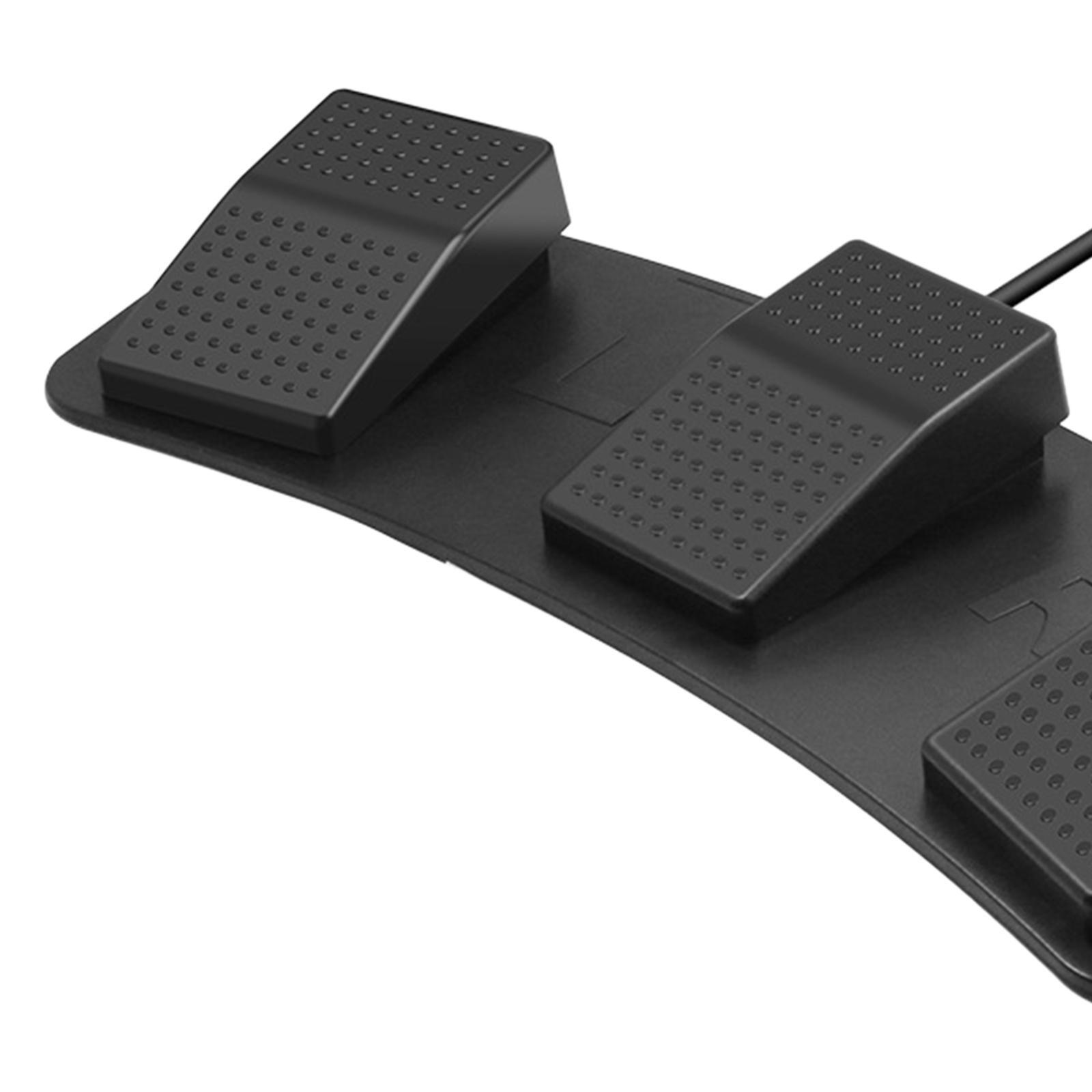 Upgraded USB Three Foot Switch PC Game Foot Pedal for Gaming Equipment