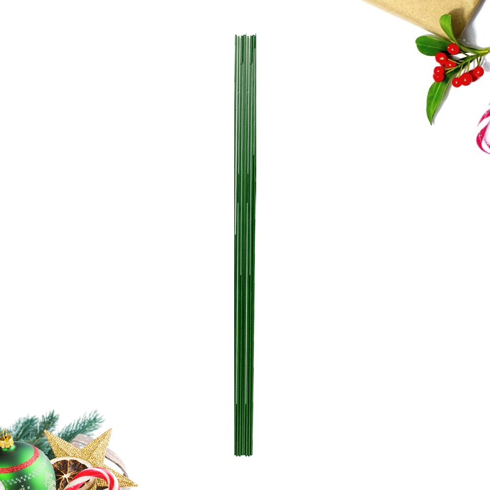 200pcs Floral Stem Wire Floral Wire Wire Stems Florist Arrangement Stem Wrapped for DIY Bouquet Wrapping Crafts Artificial