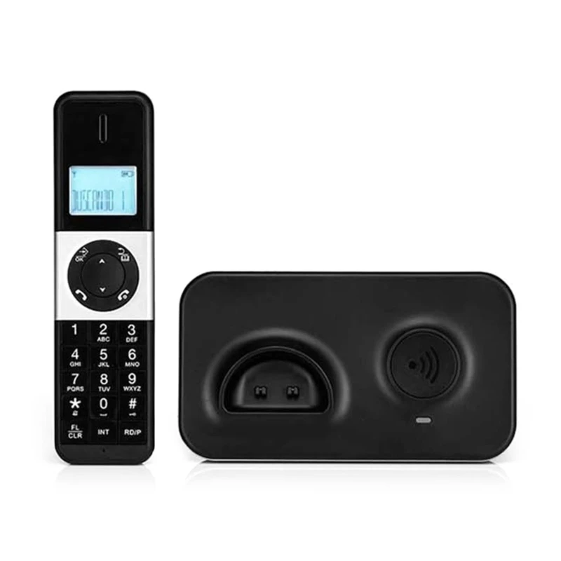D1002 Fixed Line Phone 100-240V Digital Cordless Caller ID Telephone Number Storage for Home and Office Hotel wireless phone