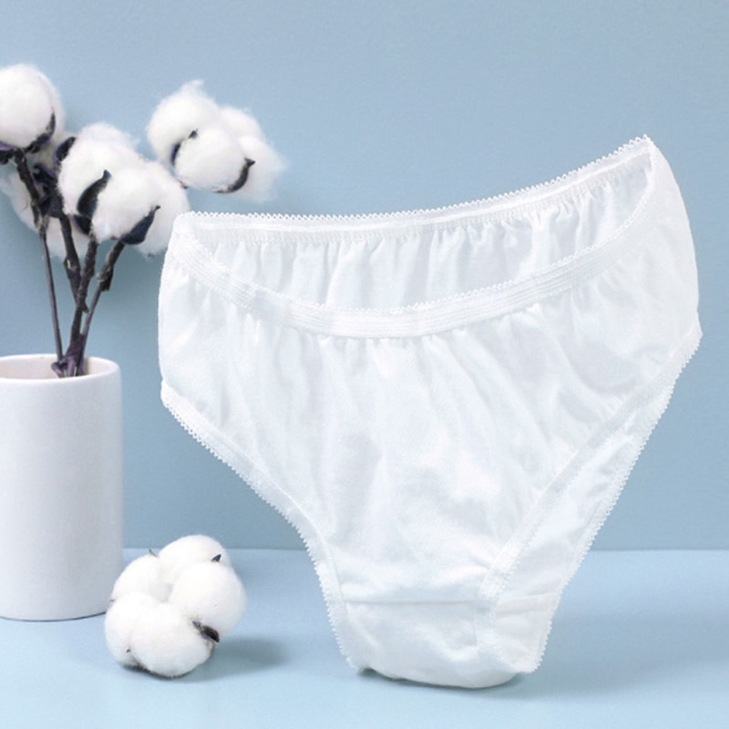 Women Disposable Cotton Underwear Travelling Postpartum Panties non-woven double-layer paper underwear Menstrual Underwear