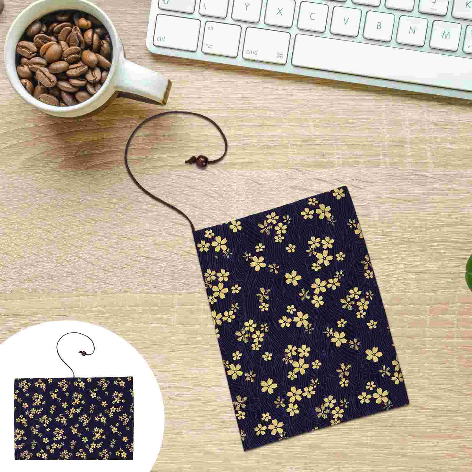 Bronzing Hand Ledger Book Cover Hand-made Protective Cherry Blossoms Sleeve Diary