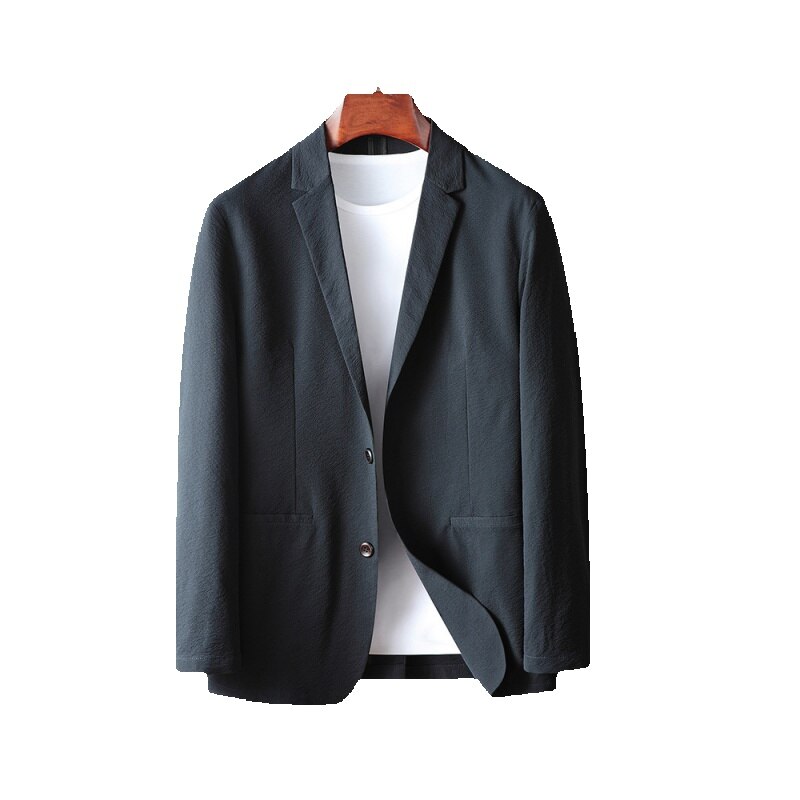 M-small suit male jacket Wedding formal dress high-end design sense black casual loose suit
