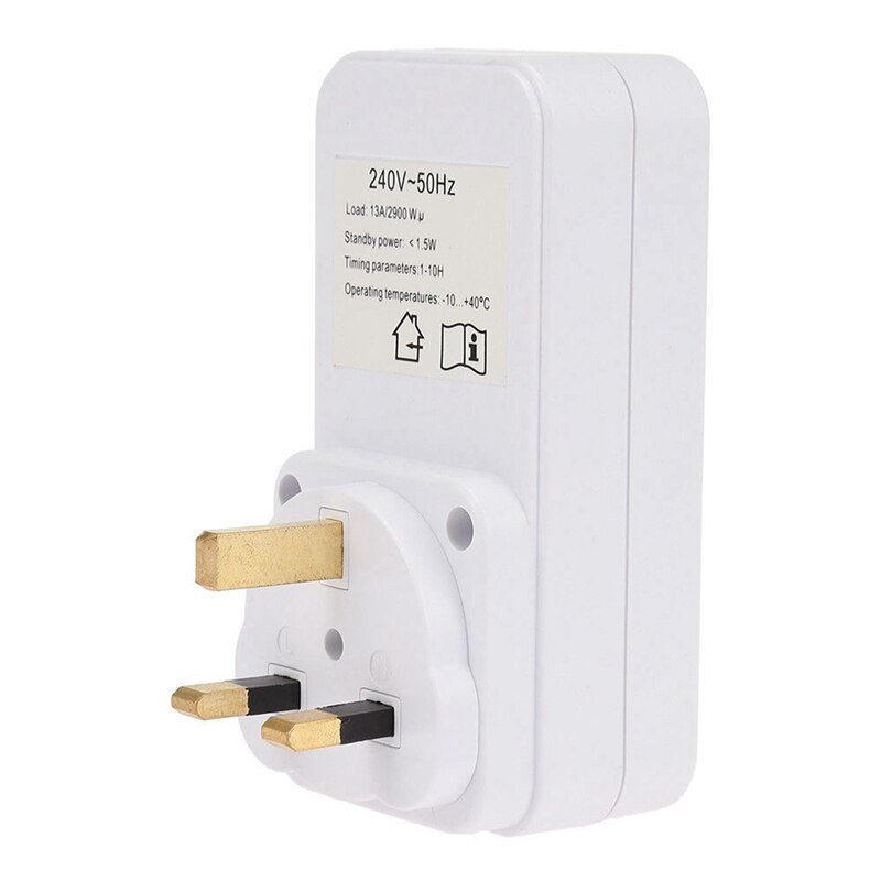 10X Smart Control Countdown Timer Switch Plug-In Socket Auto Shut Off Outlet Uk Plug