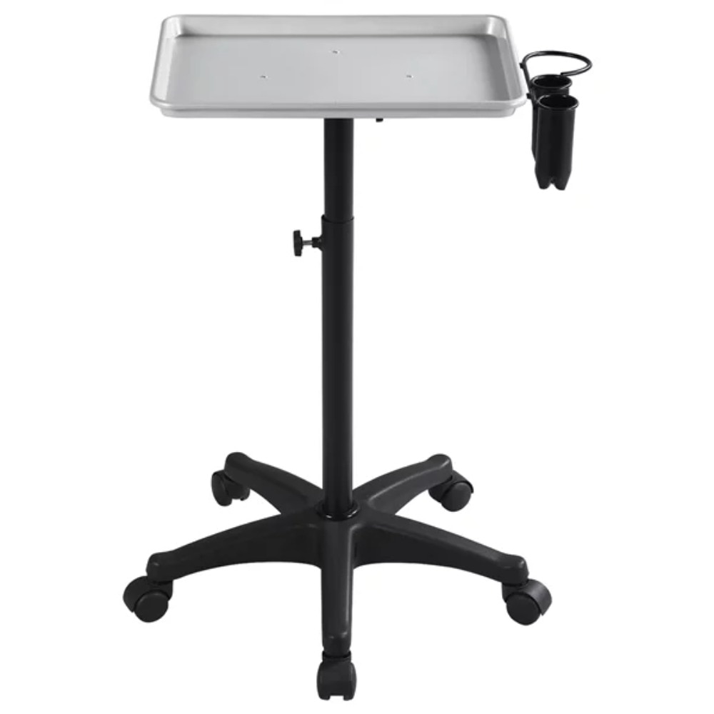 Mayo Tray Stand Aluminum Tray Cart Silver
