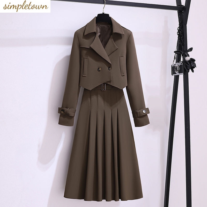 Spring and Autumn 2023 Korean Edition New Large Women's Blazer+Fashion Slim Skirt Women's Two Piece Set Fashion