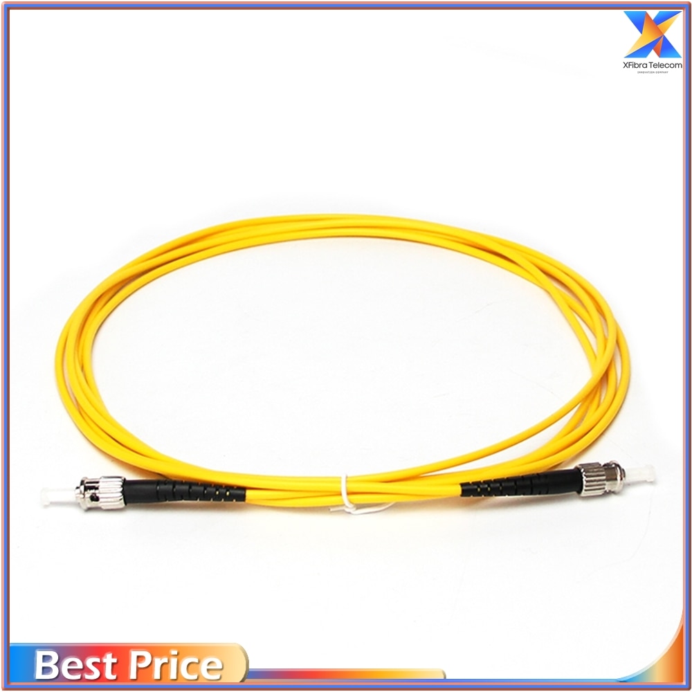 10pcs/lot ST/ UPC-ST /UPC Fiber Optic Patch Cord Simplex Diameter 3mm Single Mode Cord Length 1M 2M 3M