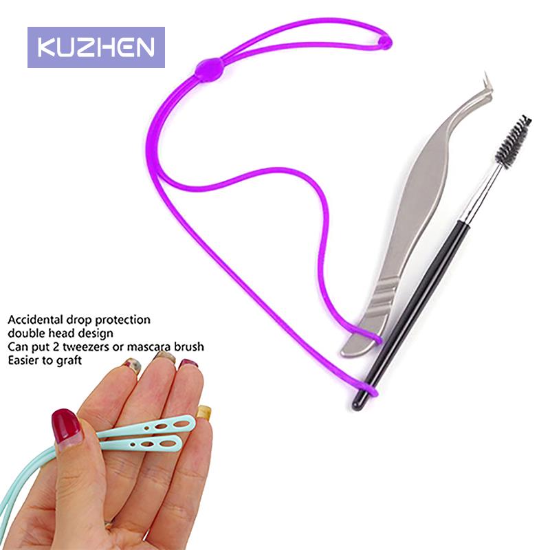 Grafting Eyelash Tweezers Silicone Bracelet Wristband Wrist Strap Tweezer Protector Auxiliary Tools about 30cm