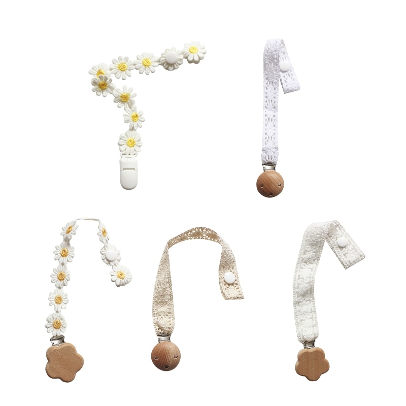 Baby Pacifier Clip Small Lace Newborn Kids Infant Toddler Nipple Soother