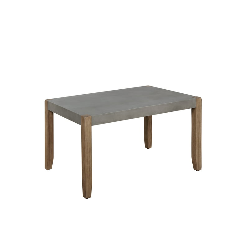 Faux Concrete and Wood Coffee Table