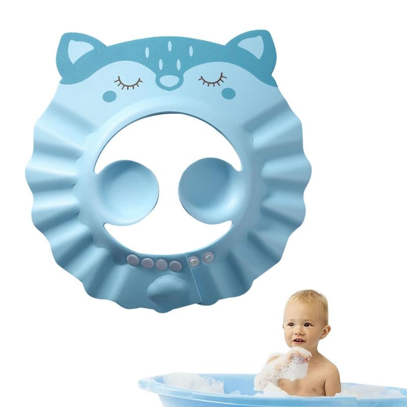 Baby Shampoo Shower Baby Bathing With Ear Protection Soft Silicone PP TPE Adjustable Safety Visor Soft Bathing Hat For Girls