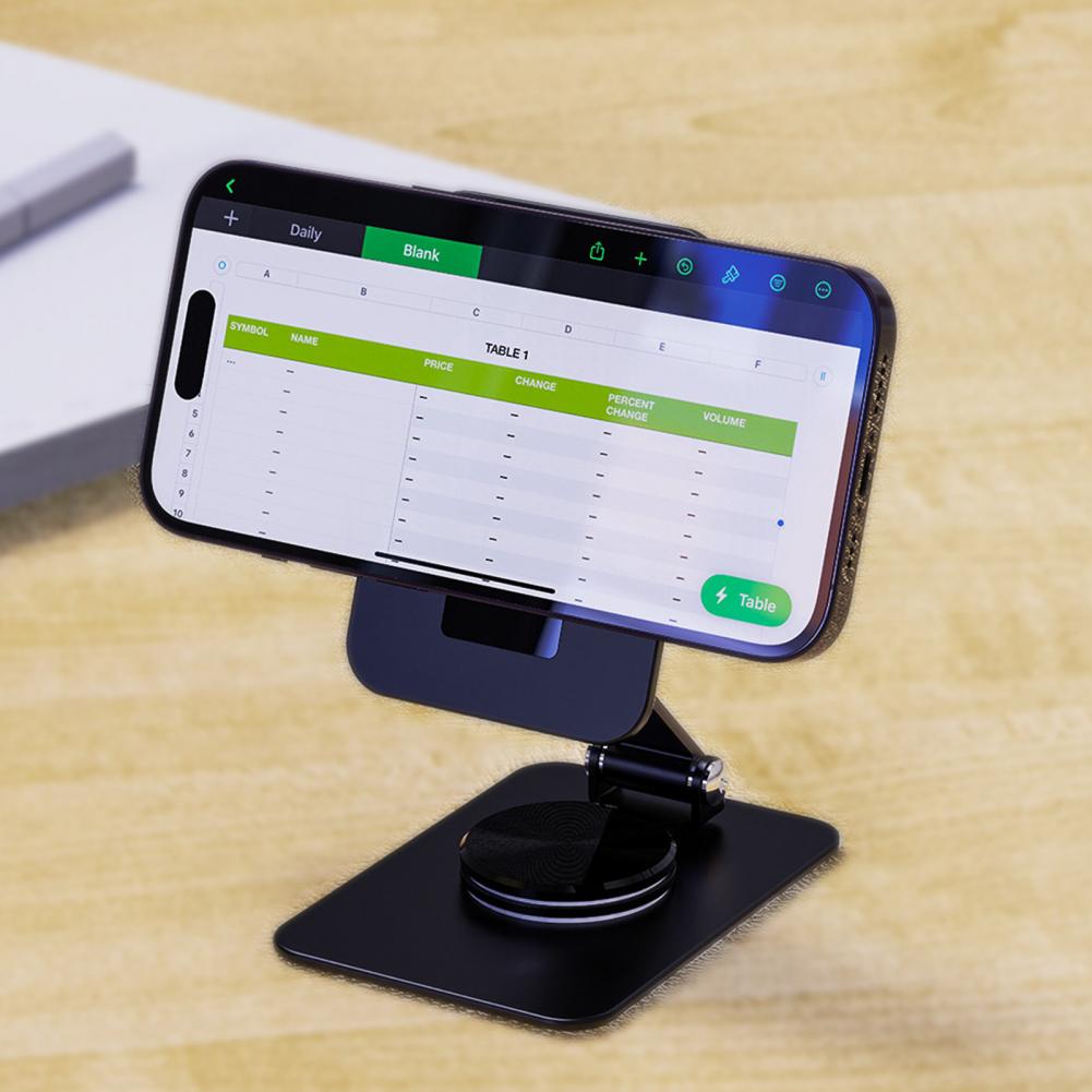 15W Fast Charging Magnetic Phone Stand Wireless Charger Foldable Portable Mobile Phone Holder Charger