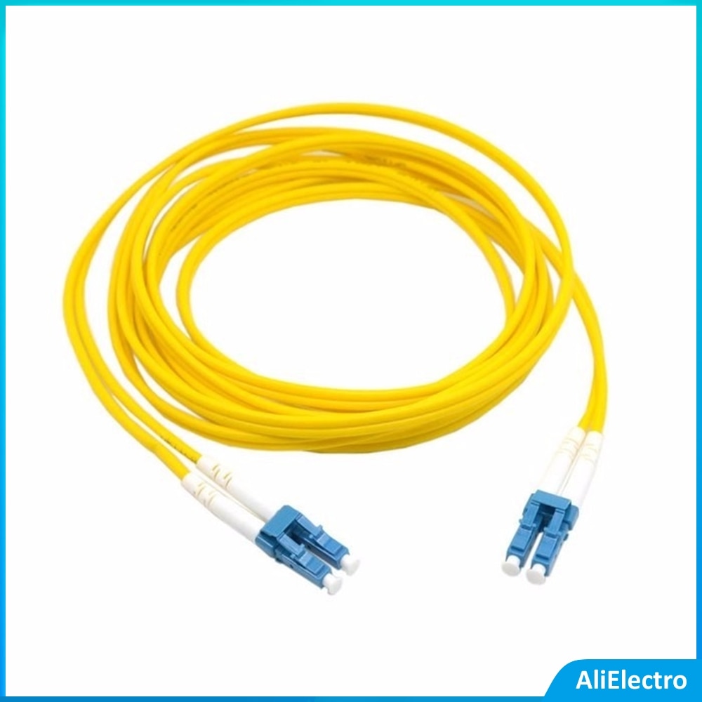 10pcs LC/UPC - LC/UPC Fiber Patch Cord FTTH Fiber Cable Duplex Single Mode Length