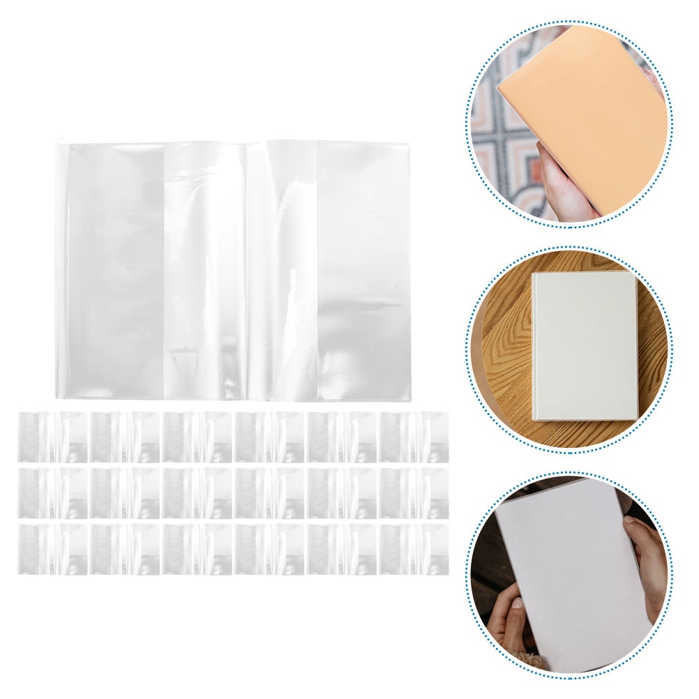 A5 Account Waterproof Notebook Students Protective Covers Clear Sleeve Textbook Protection