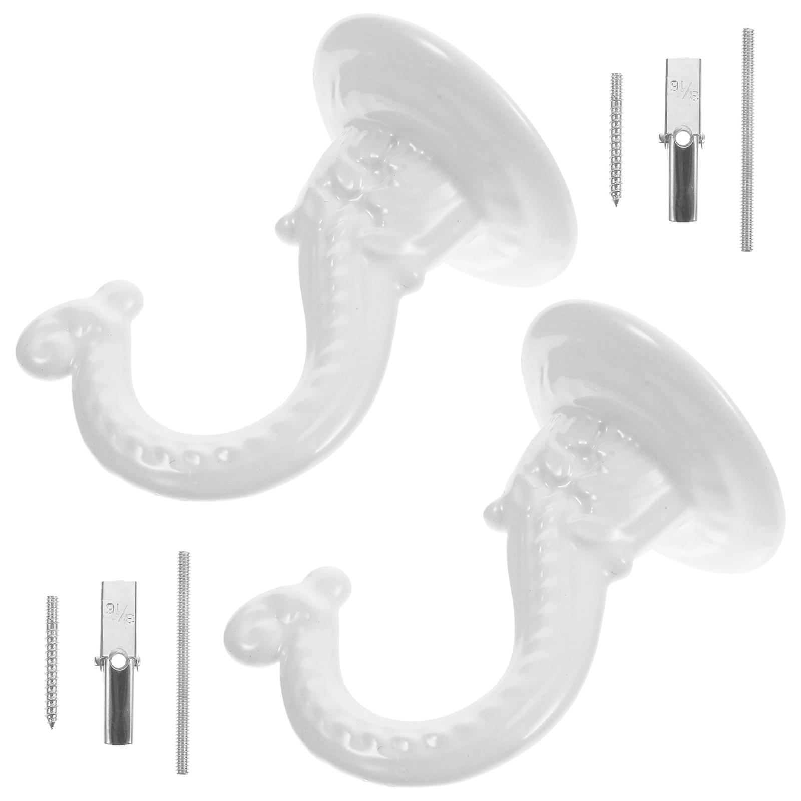 Wall Fixing Ceiling Hook Plasterboard Toggle Foldable Hooks Screw Retro Clothes