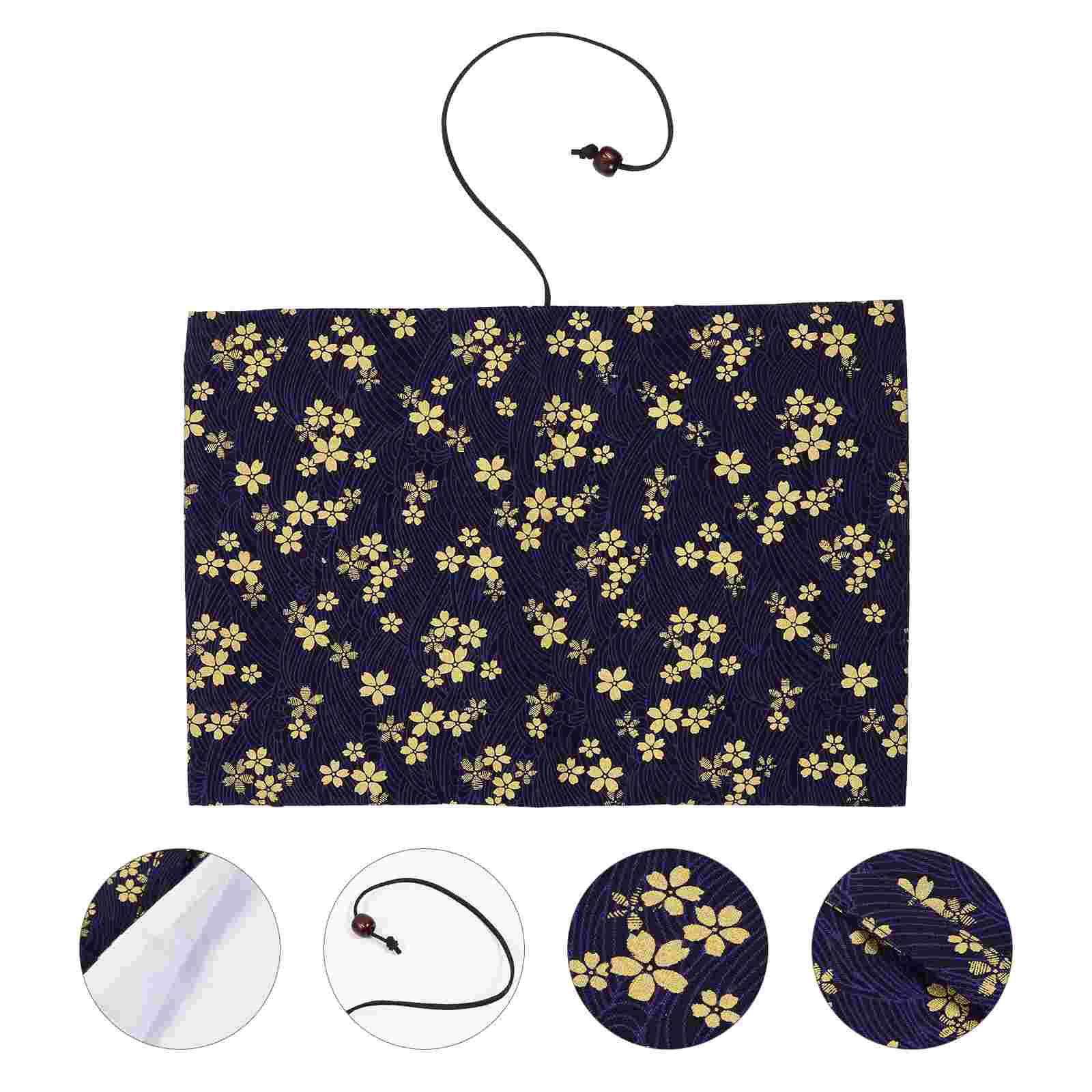 Bronzing Hand Ledger Book Cover Cherry Blossoms Sleeve Hand-made Protective Diary