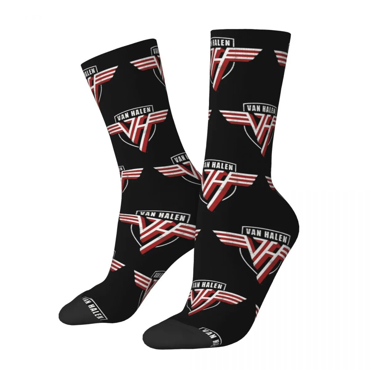 Van Halen Socks Men's Women's Polyester Fashion Rock Band Socks Harajuku Spring Summer Autumn Winter Socks Gift
