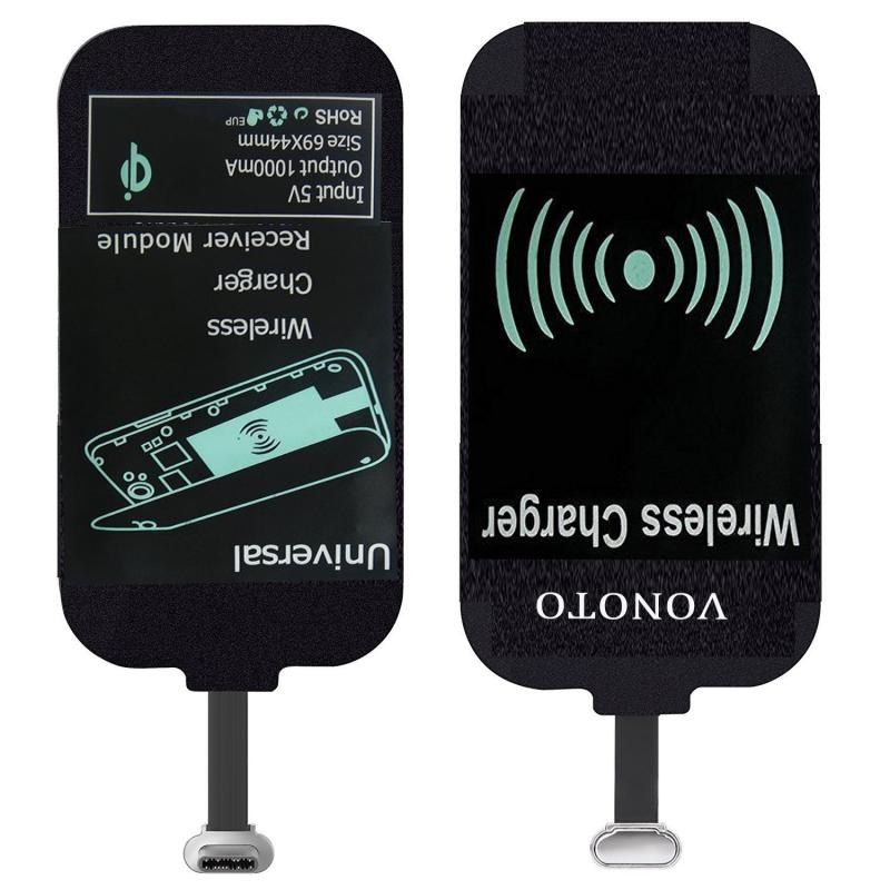 Universal Fast Wireless Charger Adapter Micro USB Type C For Samsung Huawei IPhone Android Qi Wireless Charging Receiver