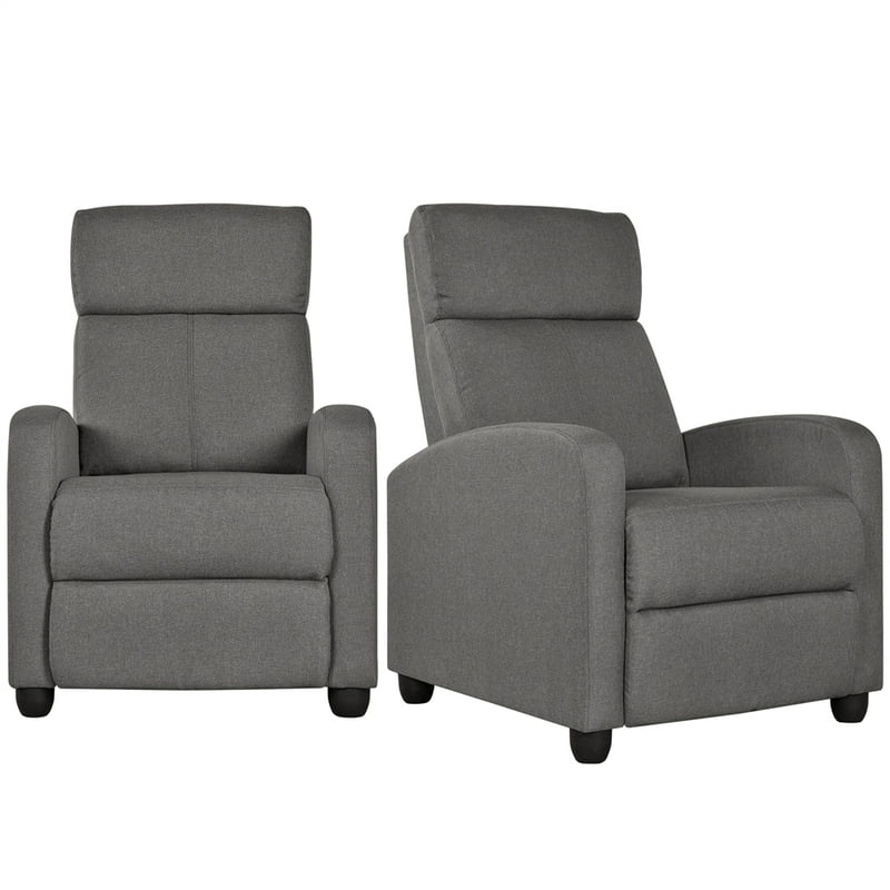 Fabric Recliner Chair with Footrest, Set of 2, Gray Pedicure spa foot bath Pedicure Pedicure spa foot bath Pedicure Pedicure spa