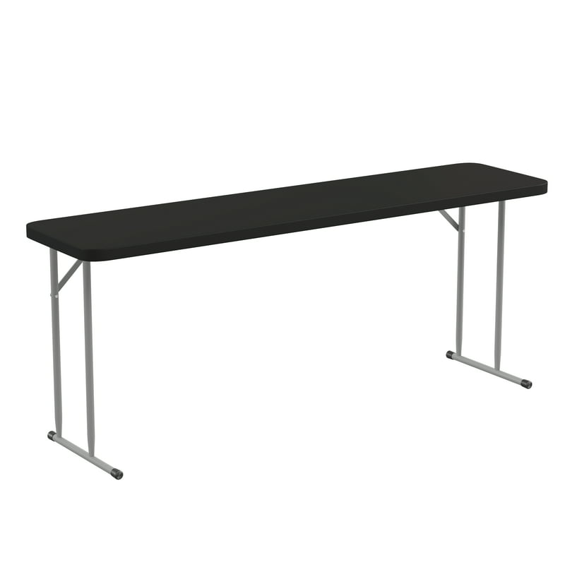 Kathryn Rectangular Plastic Folding Tables, Black Table top Tea table Small end table Mesas Small coffee table End table for bed