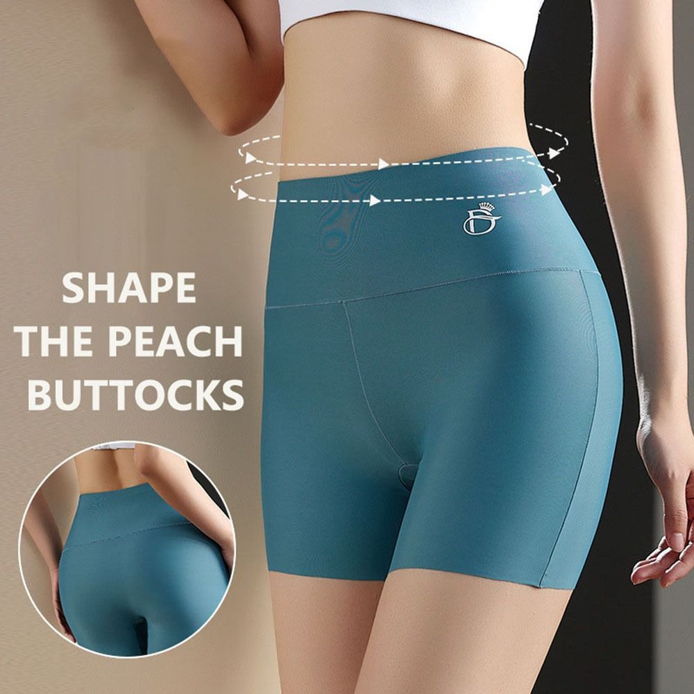 Women Lingerie Leggings Shaping Fat Belly Safety Short Pants High Waist Underwear Ice Silk Boxer Women Safety Shorts