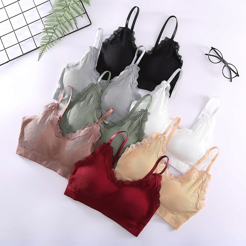 Strap Lace Beautiful Back Chest Wrapped Women's Seamless One Piece Sports Bra