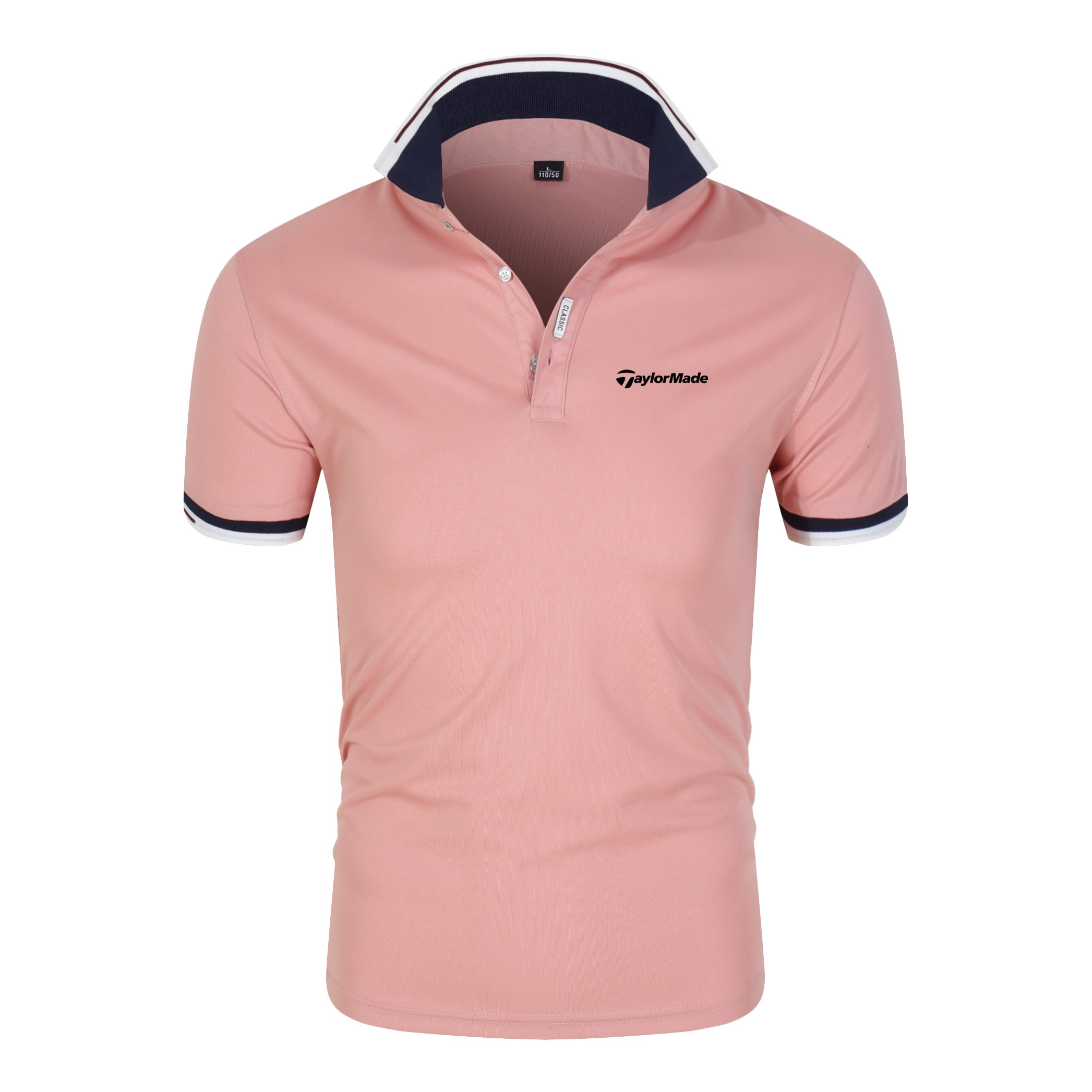 New 15 Colors Branded Premium Polo Shirts Men's Letter Print Golf Baseball Shirts Casual Patchwork Men's Top T-Shirts