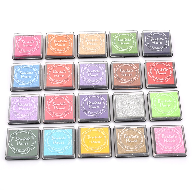20PCS Giant Ink Pads Multi-colored Stamp Pads for DIY Craft Scrapbooking Ink Pad