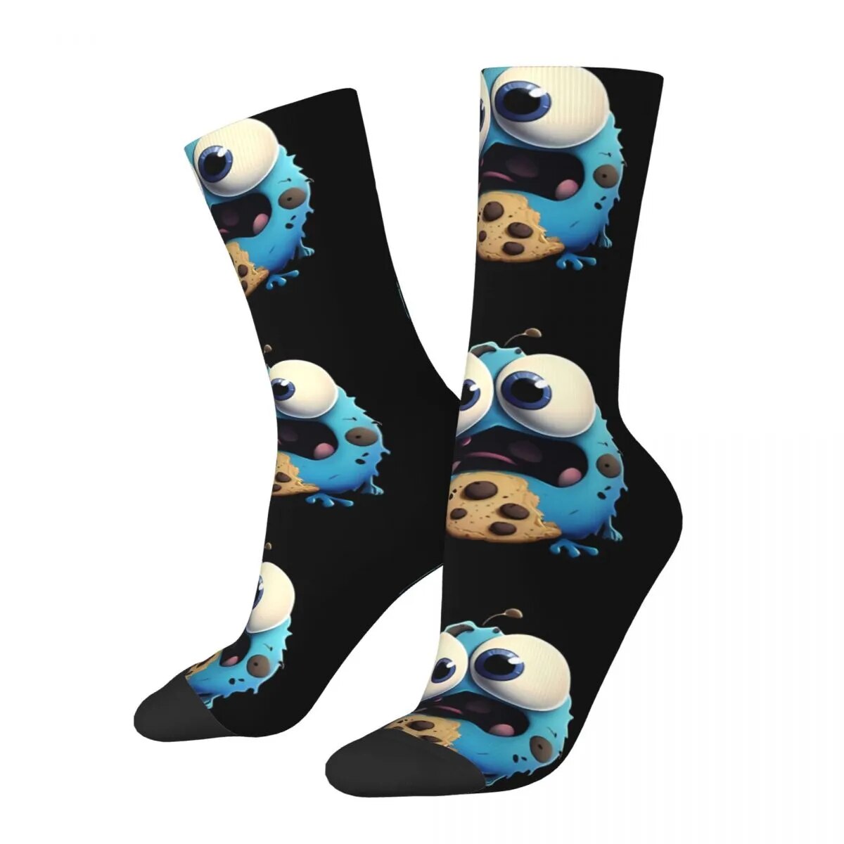 Retro Cookies Men's Socks Zombie Unisex Novelty Pattern Printed Funny Crew Sock Gift