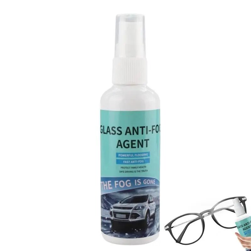 Car Window Defogger Anti Fogging Agent For Car Windshield 100ML Anti Fog Agent For Glasses Mirrors Windows Swim Goggles Glass