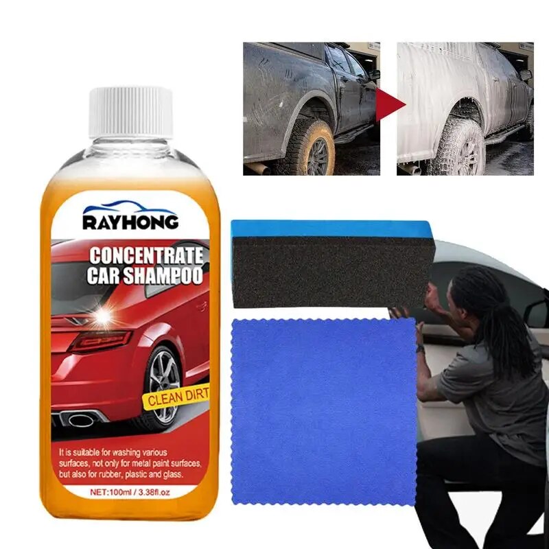 Concentrated Car Wash Auto Detailing Concentrated Cleaning Detergent Powerful Decontamination Automotive Cleaner Solution For