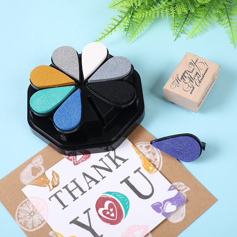 Tamias Petal Pad Pearlescent Collector'S Edition Metallic Pad Clay Diy Rubber Stamp Tent Stamp Pad