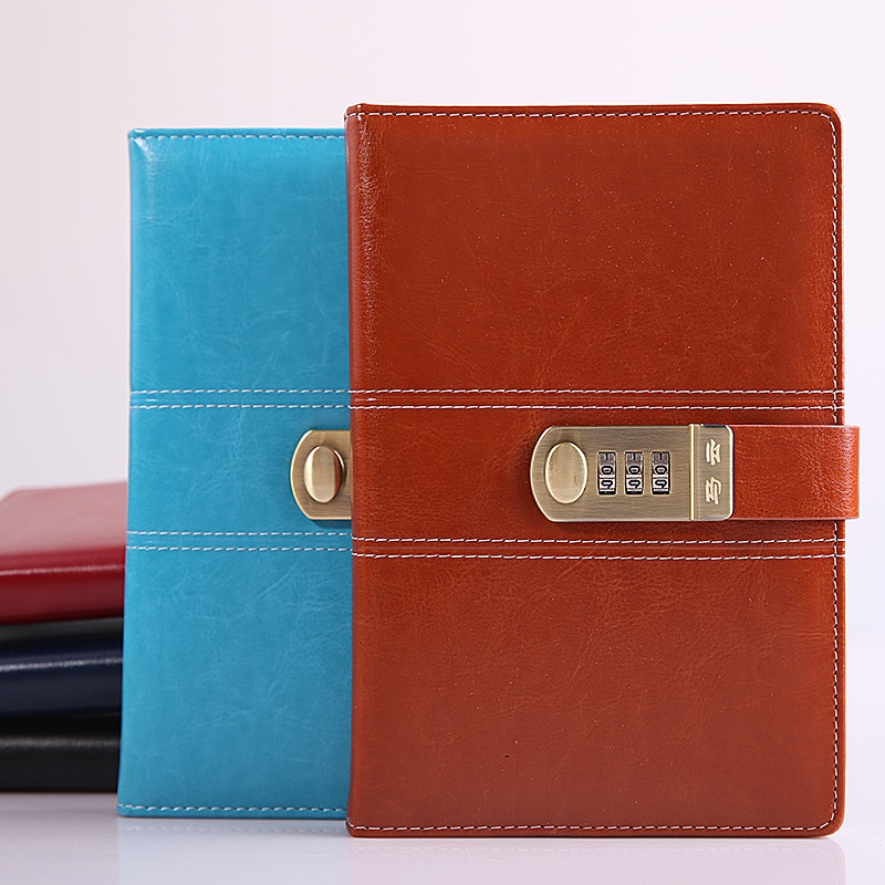 Bookkeeping Book With Password Lock Korea Simple And Lovely Financial Subsidiary Ledger Lazy Cash Day Family Hand Book Office