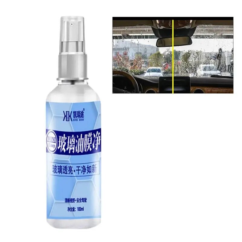 Car Windshield Cleaner Liquid Car Windshield Cleaner Glass Cleaner 100ml Glass Stripper Water Spot Remover Rainproof Agent Glass