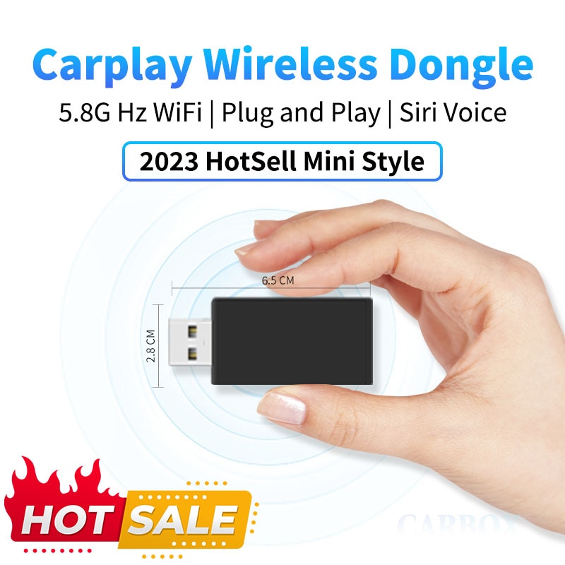 2023 Mini Carplay AI Box Apple Carplay Wireless Adapter Car OEM Wired To Wireless Car Play Android Auto USB Dongle for iphone