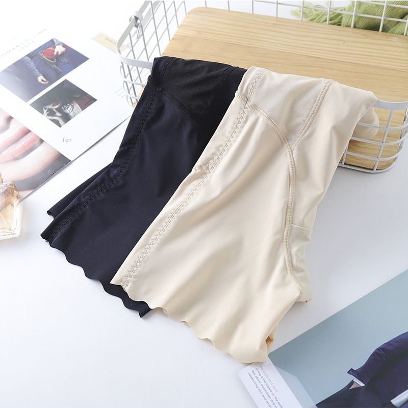 3 In 1 Safety Shorts Shaper Underwear Seamless High Waist Flat Belly Panties Women's Slim Hip Lift Female Boxer Shorts