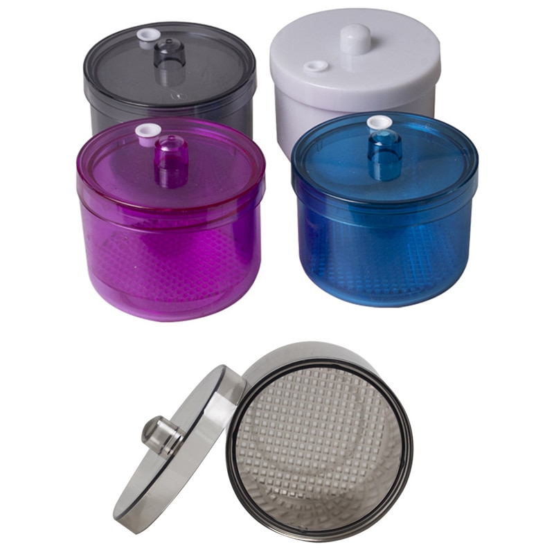 Plastic Sterilizer Box Bowl Nail Drill Bits Clean Sterilizing Tray Pot Pedicure Manicure Storage Container for Nail Art Tools