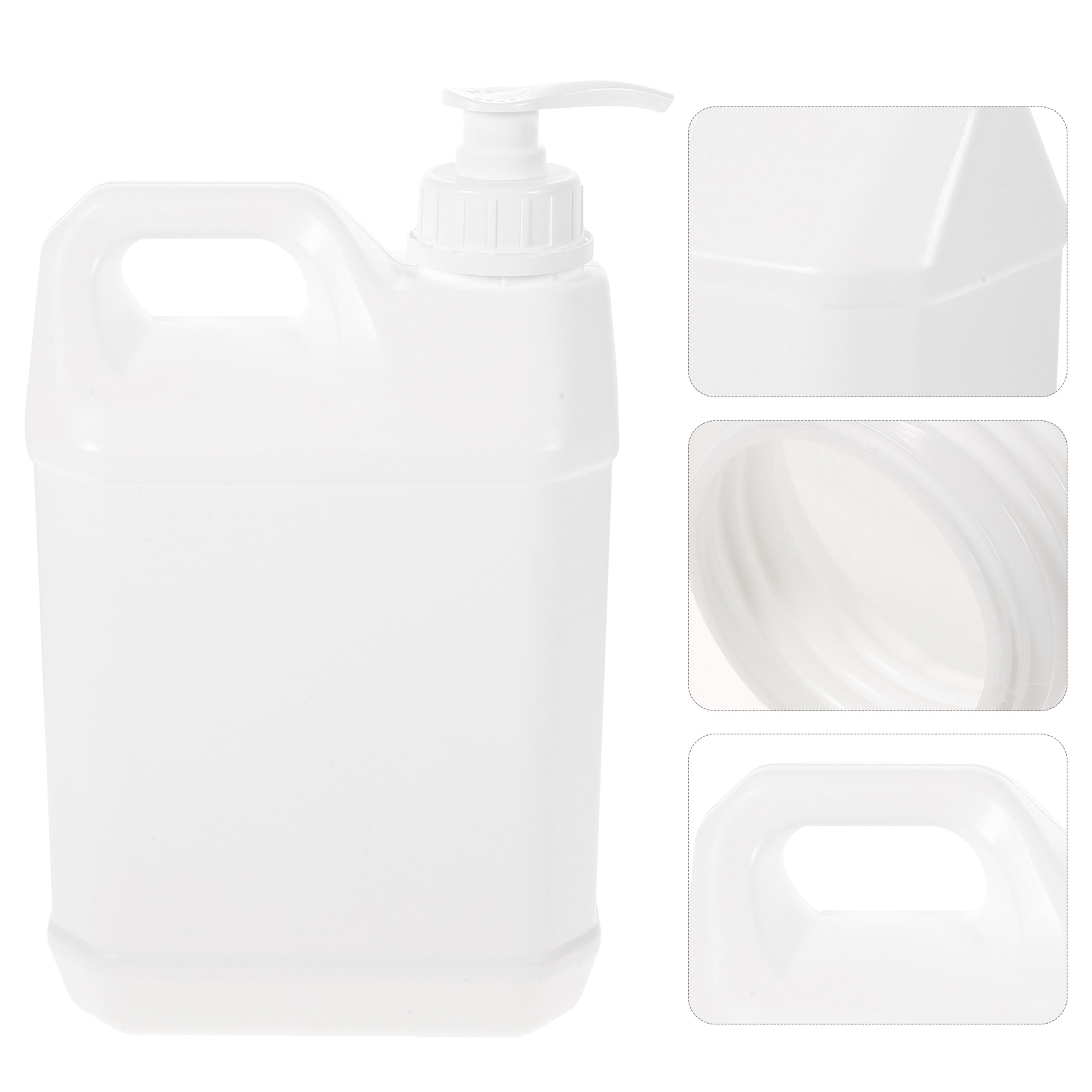 Jugs 25L Hand Pump Dispensers Cosmetics Storage Container for Home Mall Office White