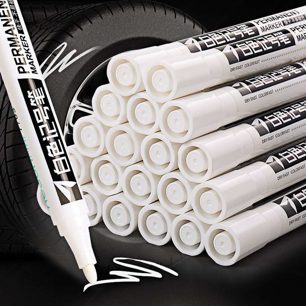 Paint Pen Permanent Oily Art Supplies Tire Painting Pen Painting Graffti Pen Car Tyre Tread Painting White Marker Pen