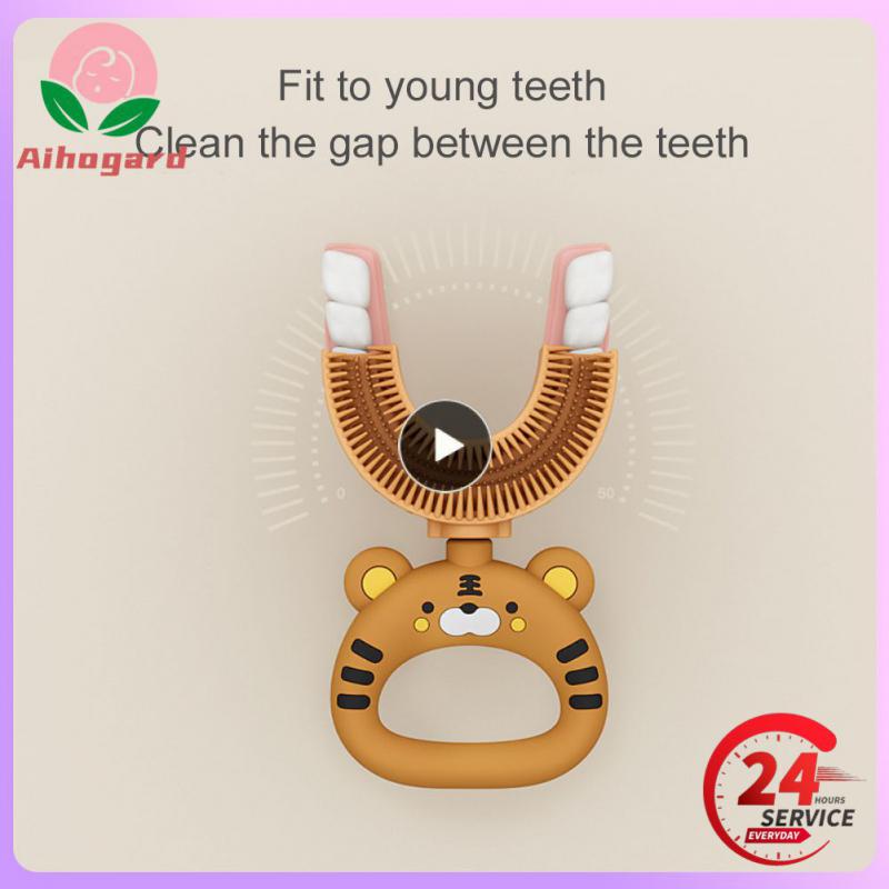 1~10PCS Cleaning Toothbrush Easy To Grip In Many Ways Childrens Toothbrush Food Grade Silicone Brush Head Manual Toothbrush
