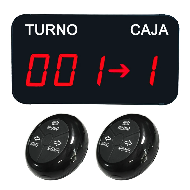 Efficient Queue Wireless Calling Sysem Take A Number Turno-Caja Screen Machine for Resaturant Church Nursery Bar Cafe Food Court