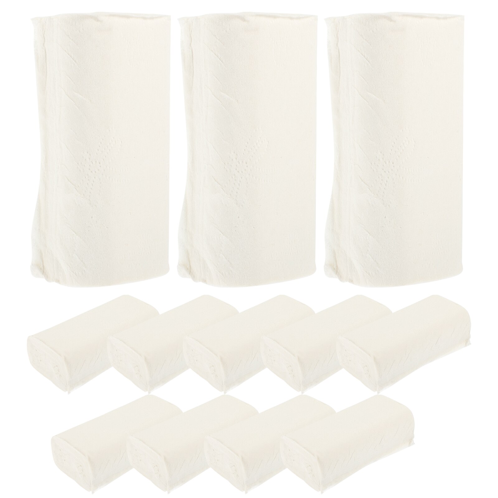 Rolls Bath Tissue Towel Family Mega Rolls Highly Absorbent Fit into Standard Hand Towel for the Washroom Kitchen Workshop
