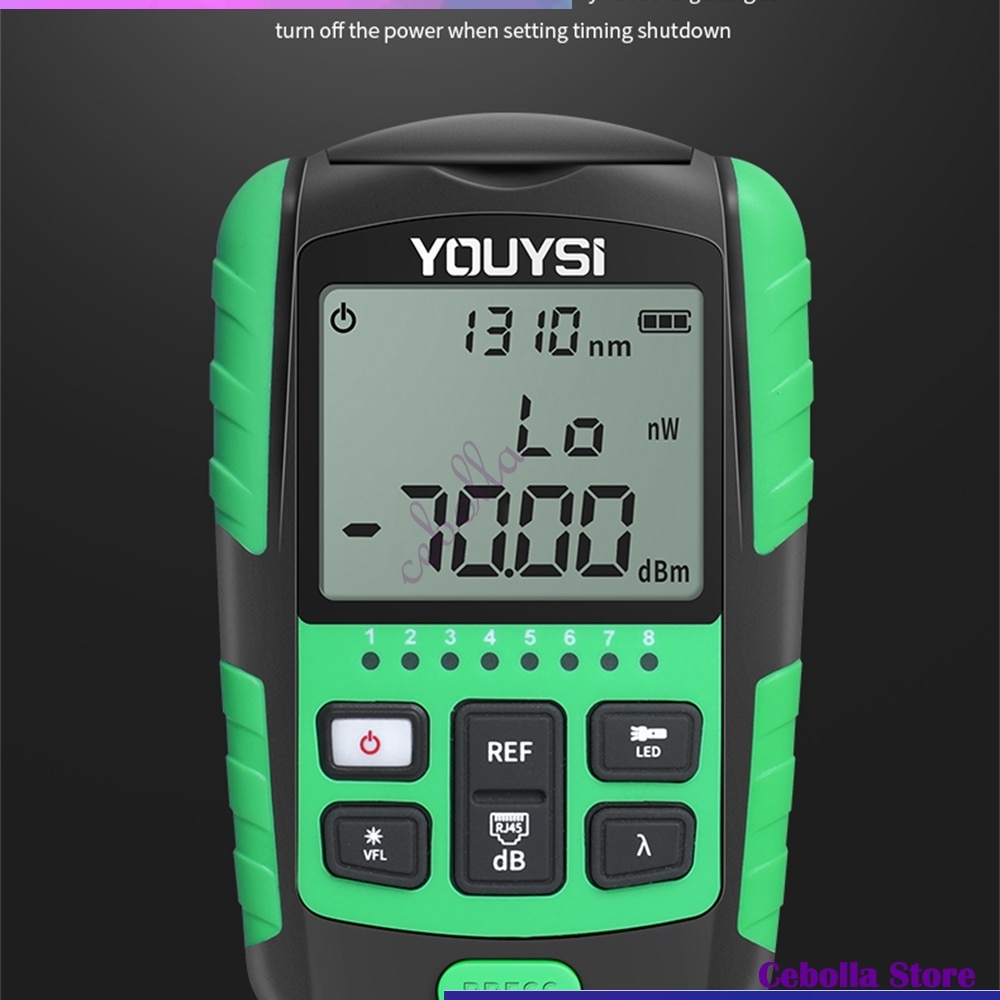5G-10Wavelength 4 in1 Optical Fiber Power Meter Visual Fault Locator Network Cable Test Optical Fiber Tester OPM VFL