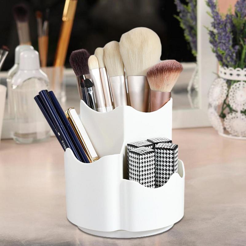Make Up Organizer Desk Storage Container Cosmetics Holder For Countertop Multifunction Eyeliners Eyebrow Brushes Display Case