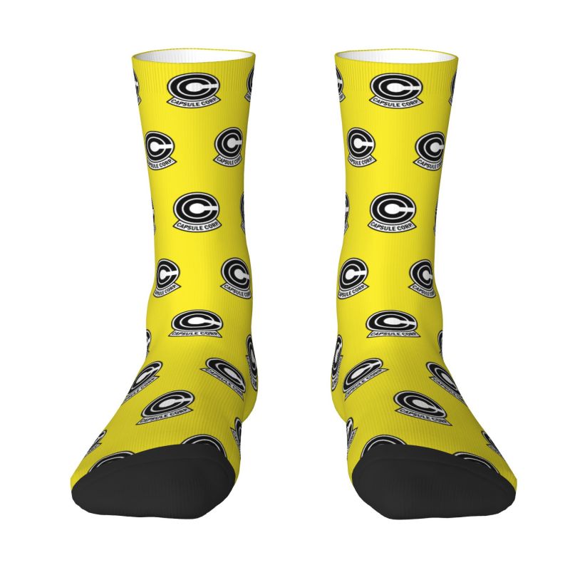 Harajuku Anime Capsule Corp Socks Men Women Warm 3D Print Sports Basketball Socks