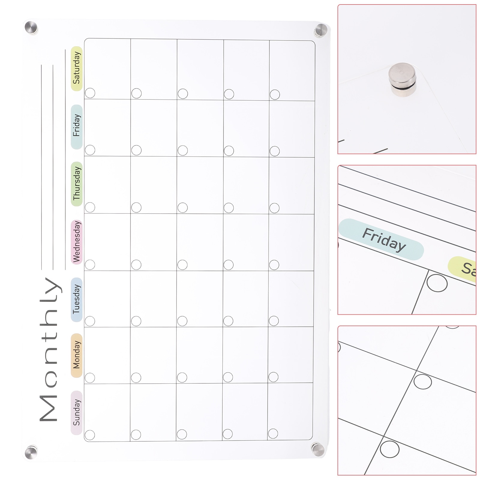Dry Erase Board Refrigerator Message Calendar Fridge Magnetic Force Clear Board For Fridge For Fridge Whiteboard Acrylic
